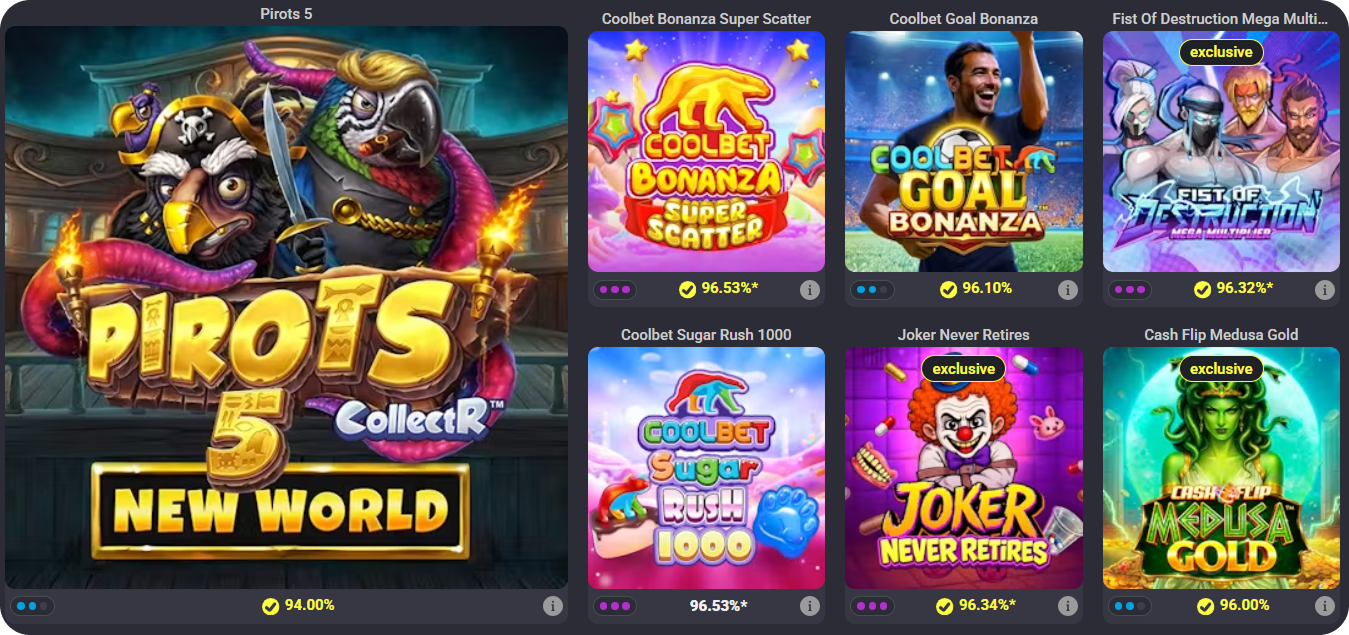 Coolbet footer